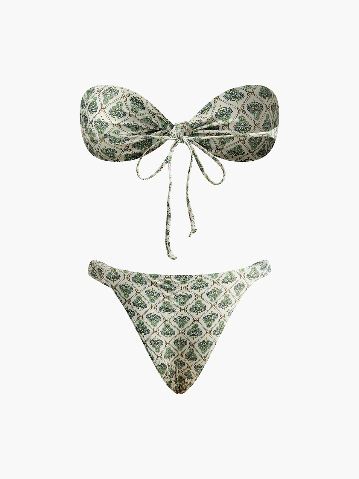 Lisa | Strapless Bikini Set mit wunderschönem Print