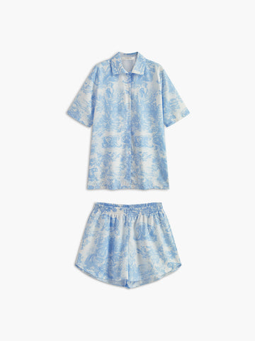 Anton | Kurzes Druckknopf-Shorts Set