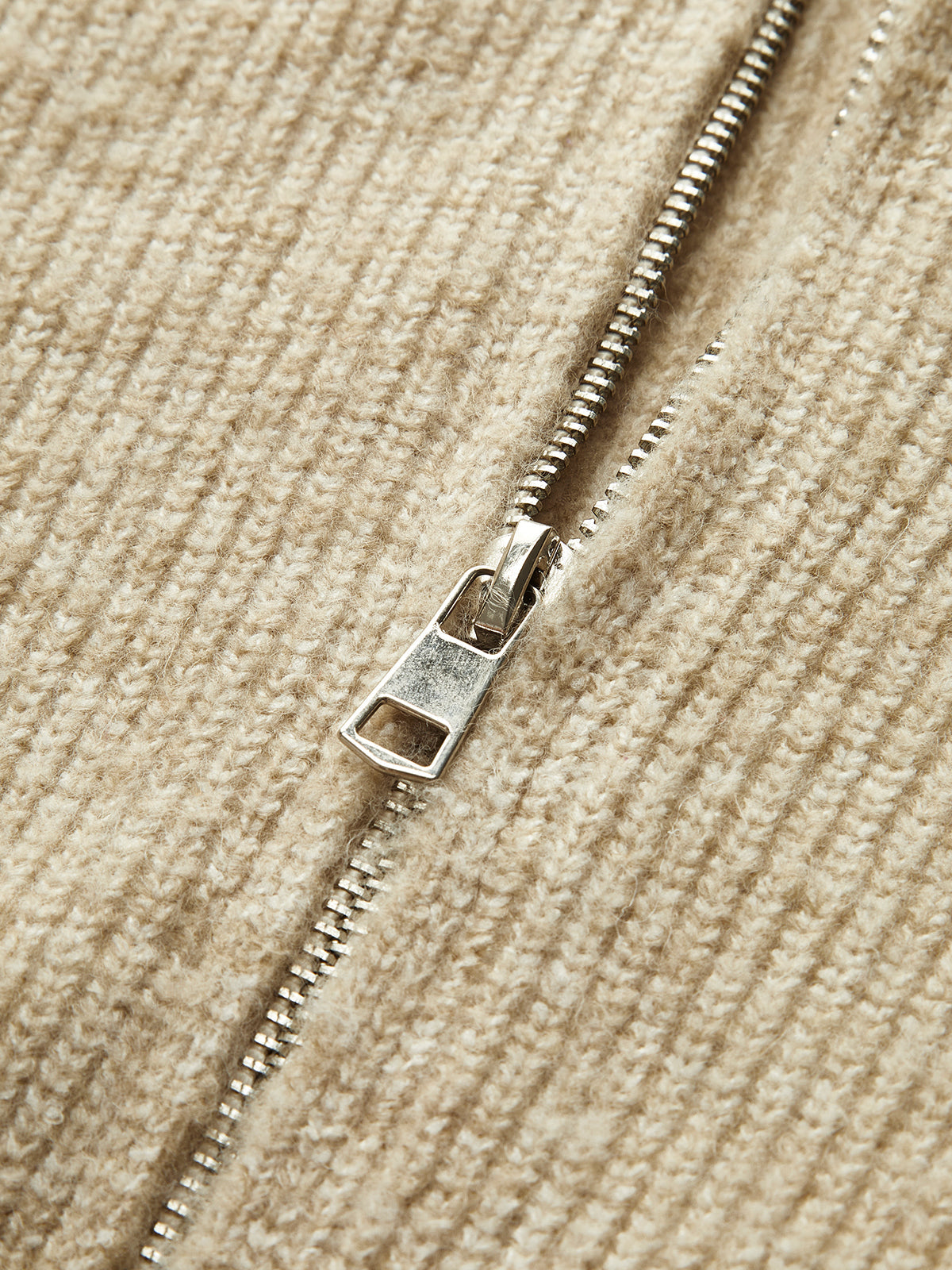 Leni | Zipper Pluffy Strickjacke