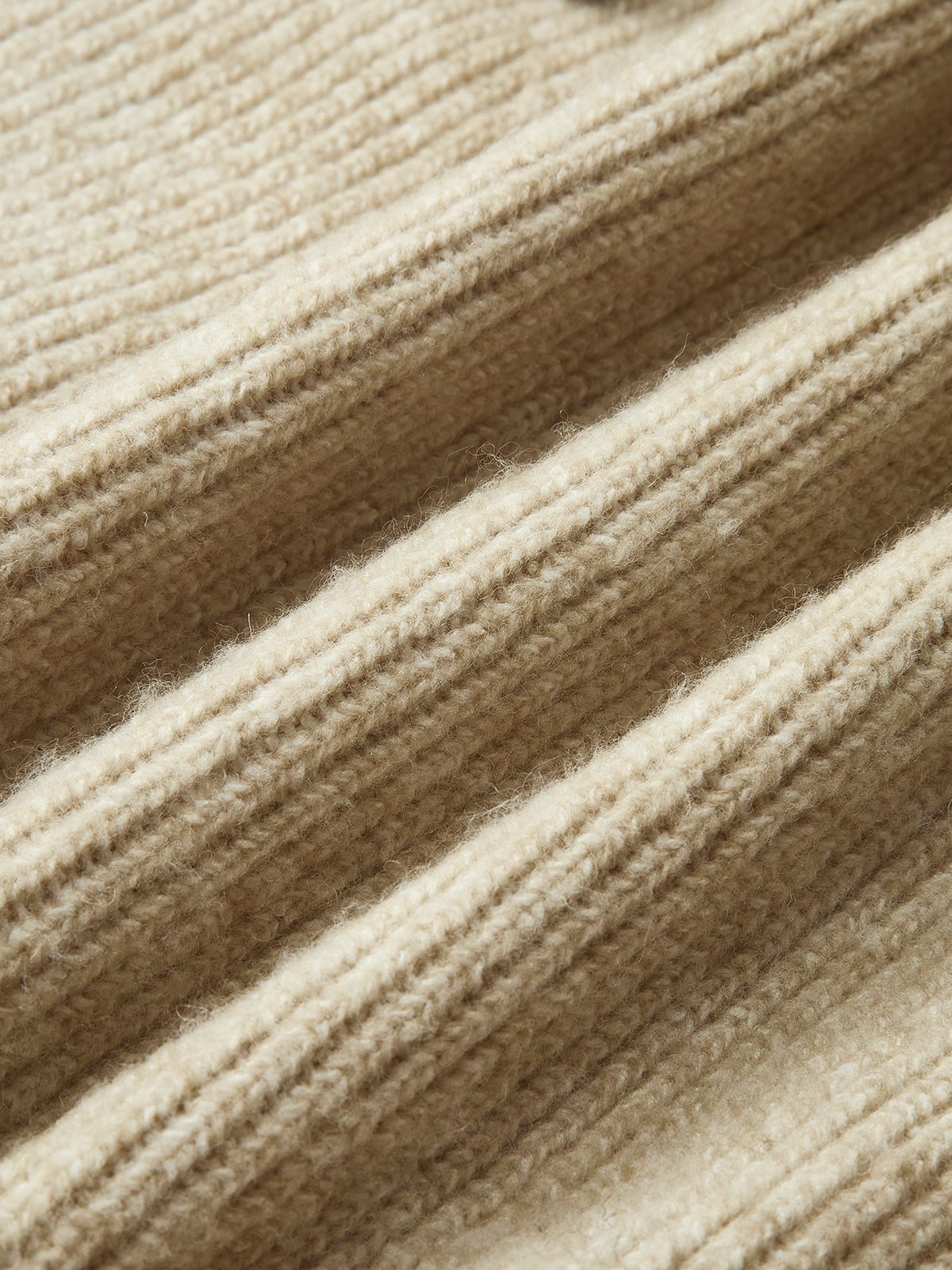 Leni | Zipper Pluffy Strickjacke