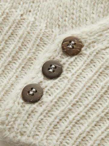 Antonia | Stricktop mit Knopfdesign