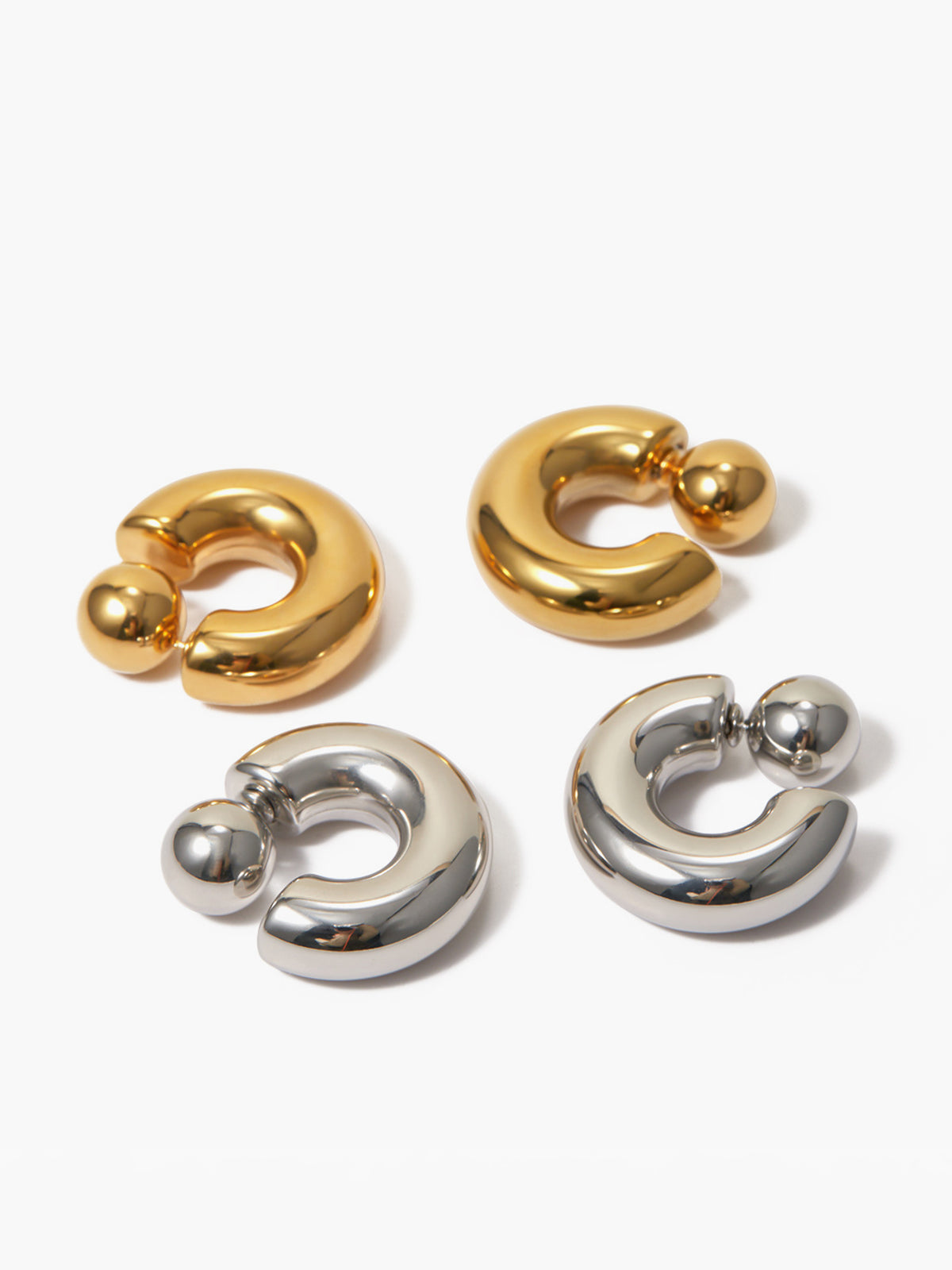 Sophie | Elegante C-förmige Ohrringe