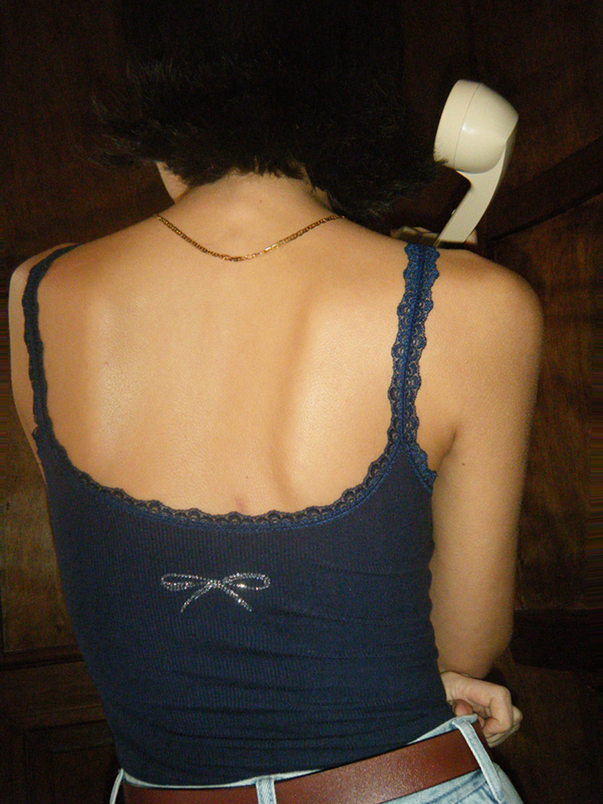 Sofia | Strassbesetztes Spitzen-Knit-Top