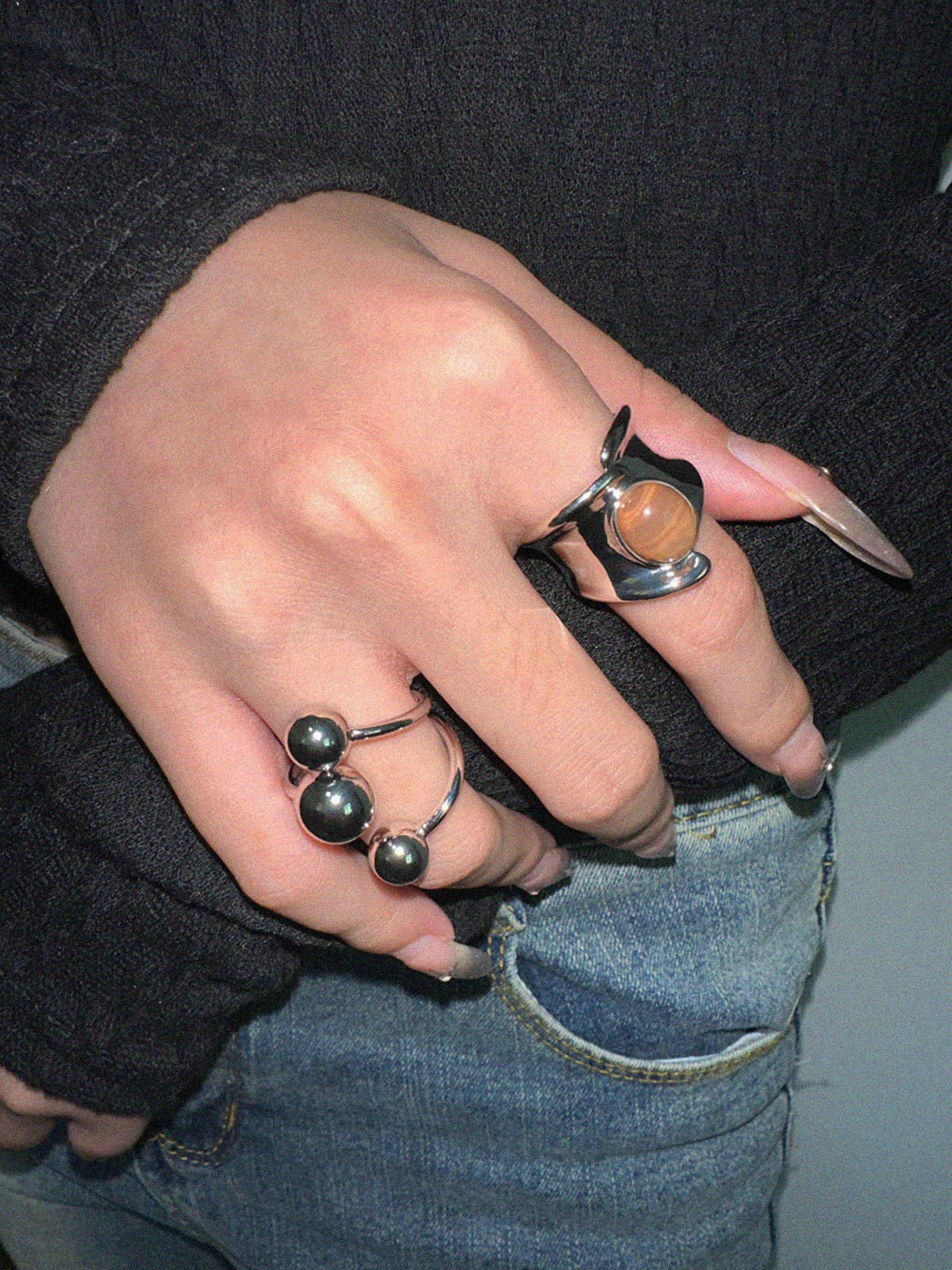 Jannik | Eleganter Silberrauchring