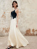 Charlotte | Elegantes Cutout-Maxikleid mit Farbblock-Design
