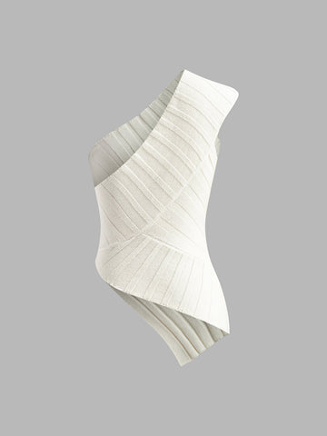 Lena | Asymmetrisches Ripp-Tanktop