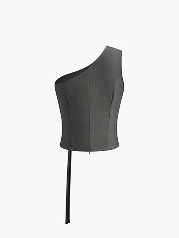 Mia | Elegantes Tank-Top mit asymmetrischem Ausschnitt