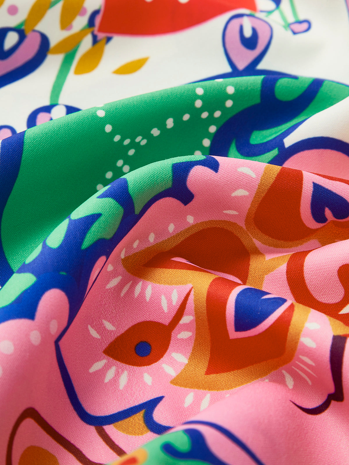 Emilia | Kurzes Druckkleid mit V-Ausschnitt und Lanternenärmeln