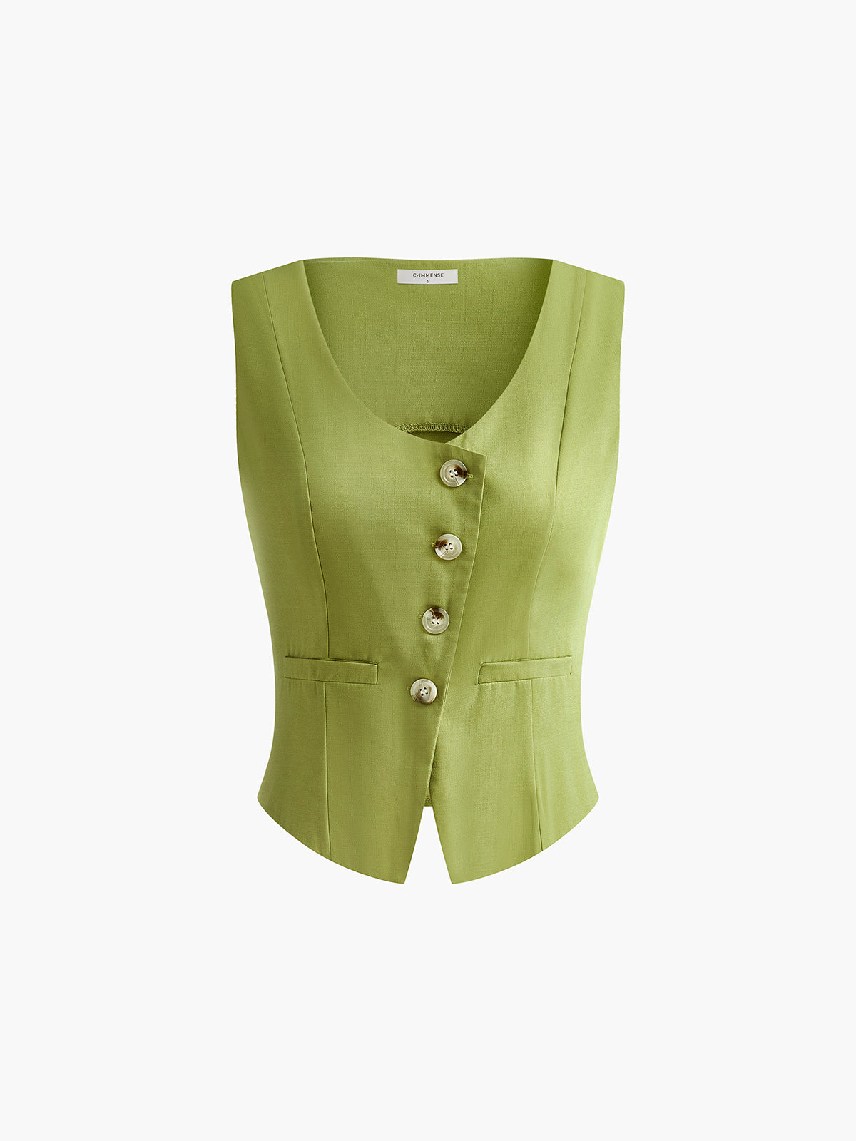 Leonie | Asymmetrisches Button-Pleated Shorts Set