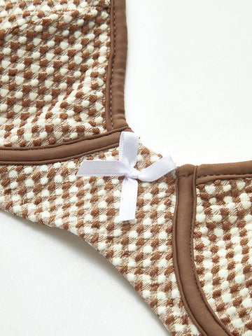 Sophie | Verführerisches Karomuster Bikini Set