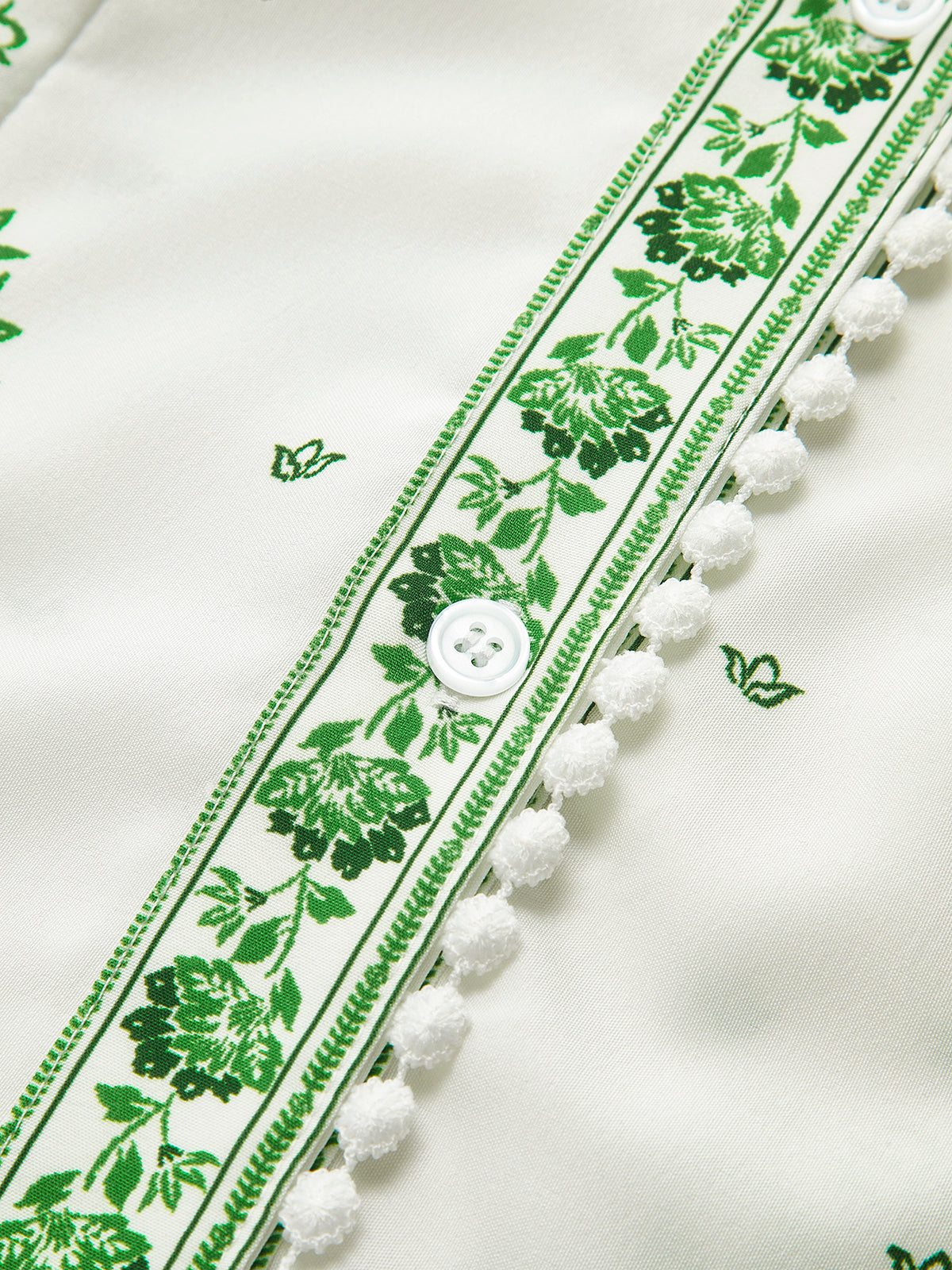 Clara | Vintage Bedrucktes Knopfmaxikleid