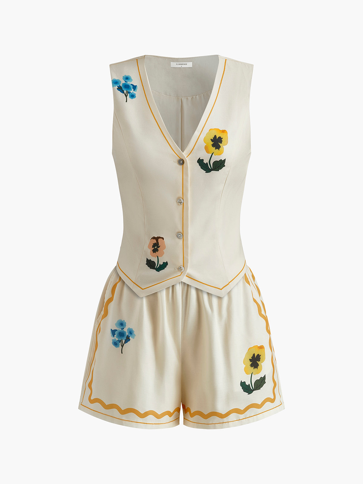 Laura | Florales Tank-Shorts-Set