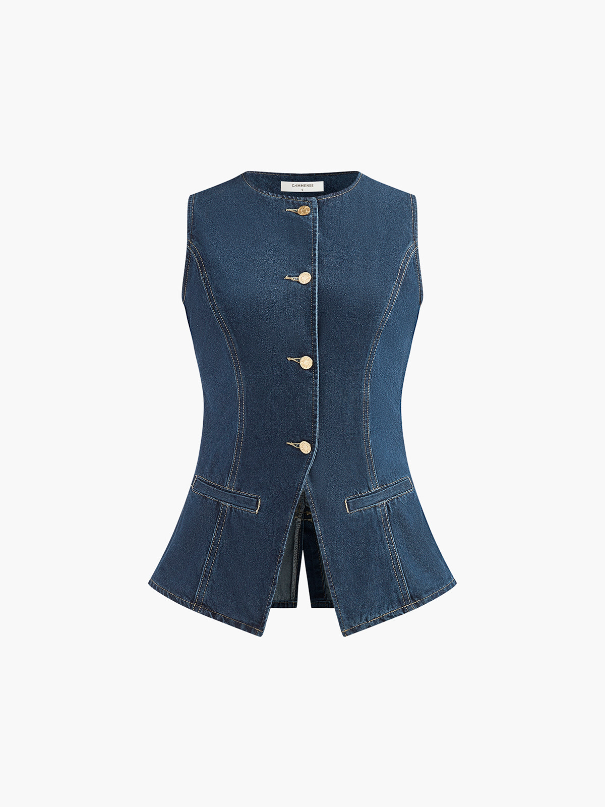 Lisa | Denim Peplum Set mit Shorts
