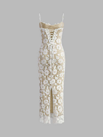 Laura | Doppellagiges Spitzen-Cami-Kleid