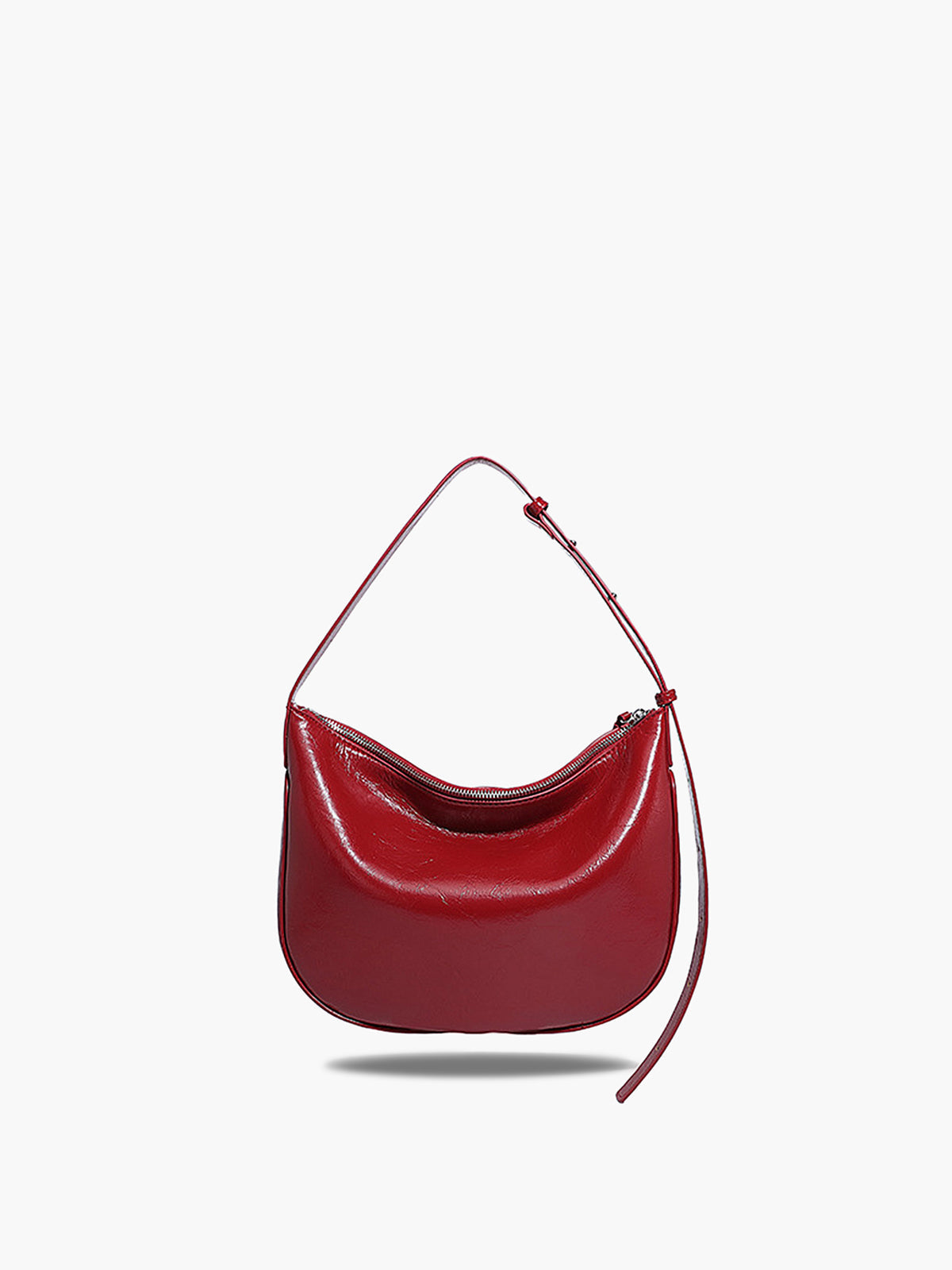 Anna | Texturierte Schultertasche mit Reißverschluss