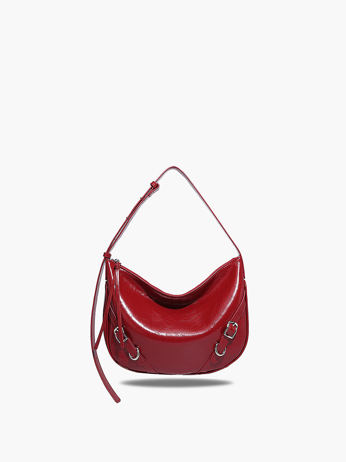 Anna | Texturierte Schultertasche mit Reißverschluss