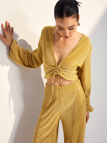 Max | Kordelzug-Hosen-Set mit Puffärmeln