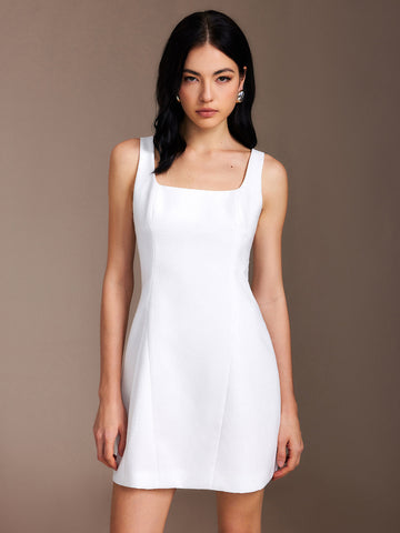 Livia | Kurzkleid mit Reißverschluss und piping