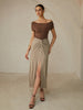 Anja | Off-Shoulder Plissee-Bluse