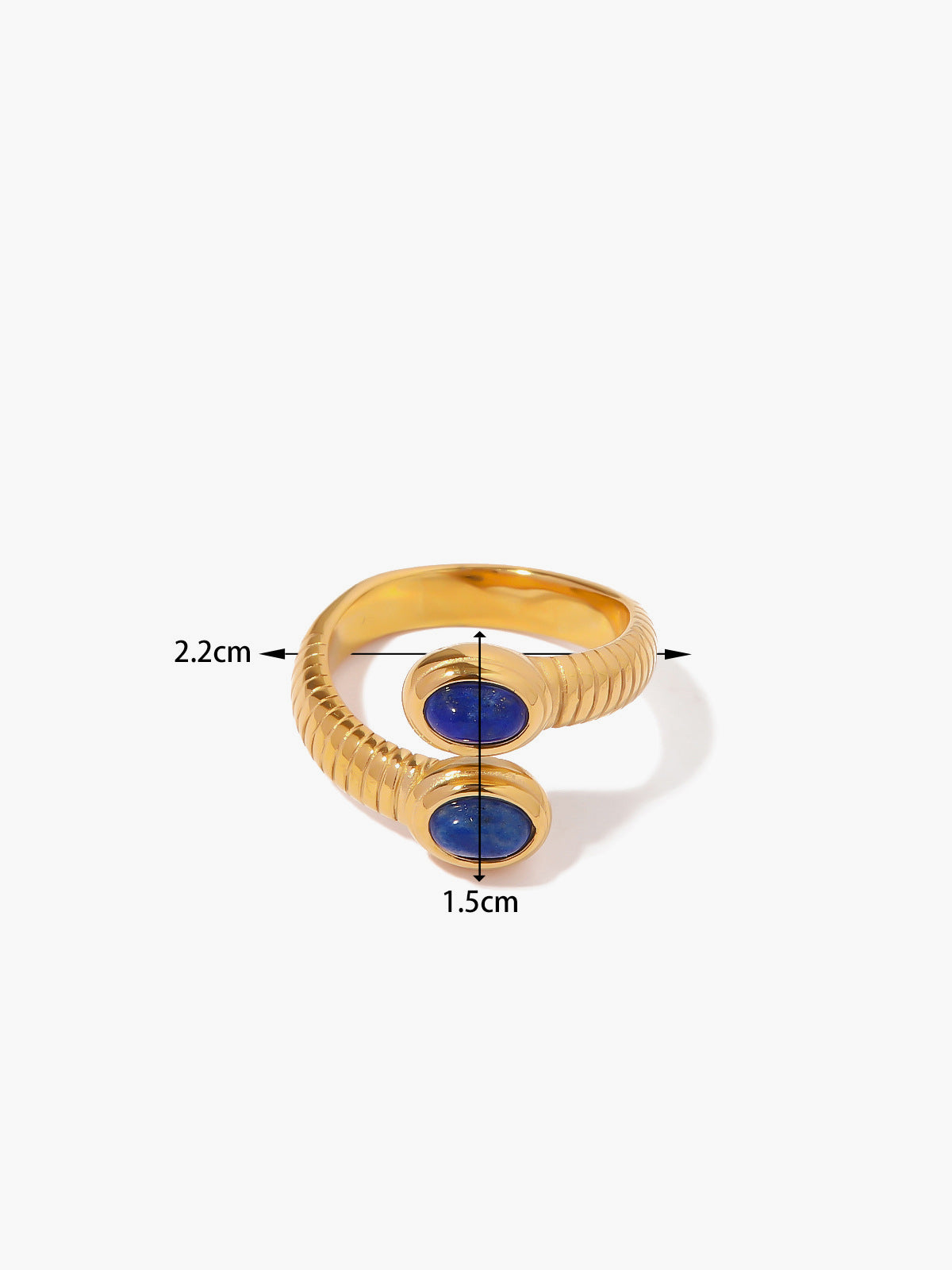 Sofia | Saphir & Türkis Schlangenring