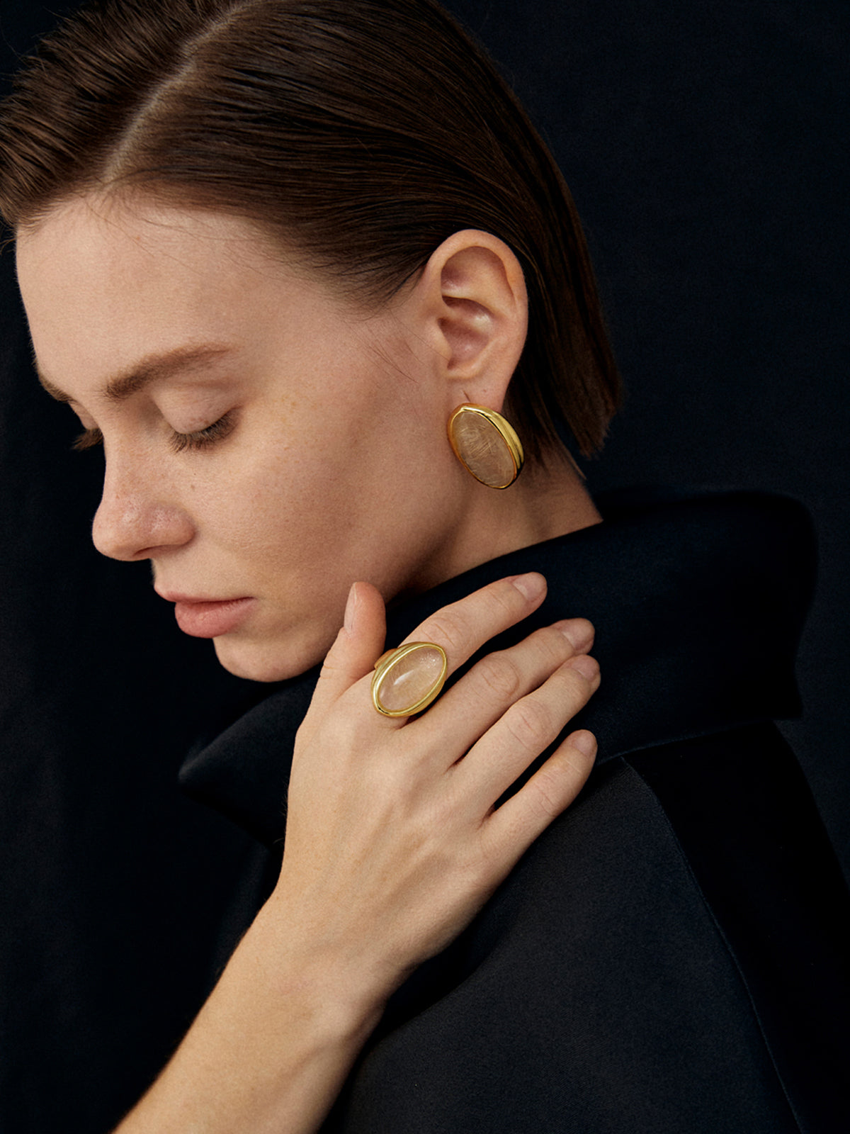 Sophie | Strahlender Kristallring in Sonnengelb