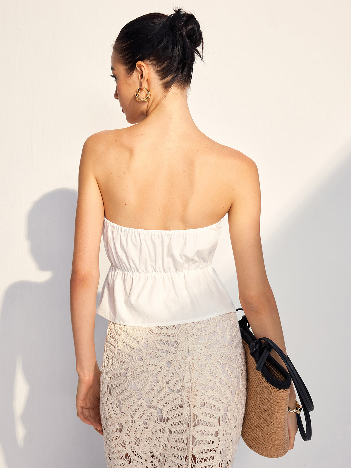 Julia | Faltenrüschenshirt