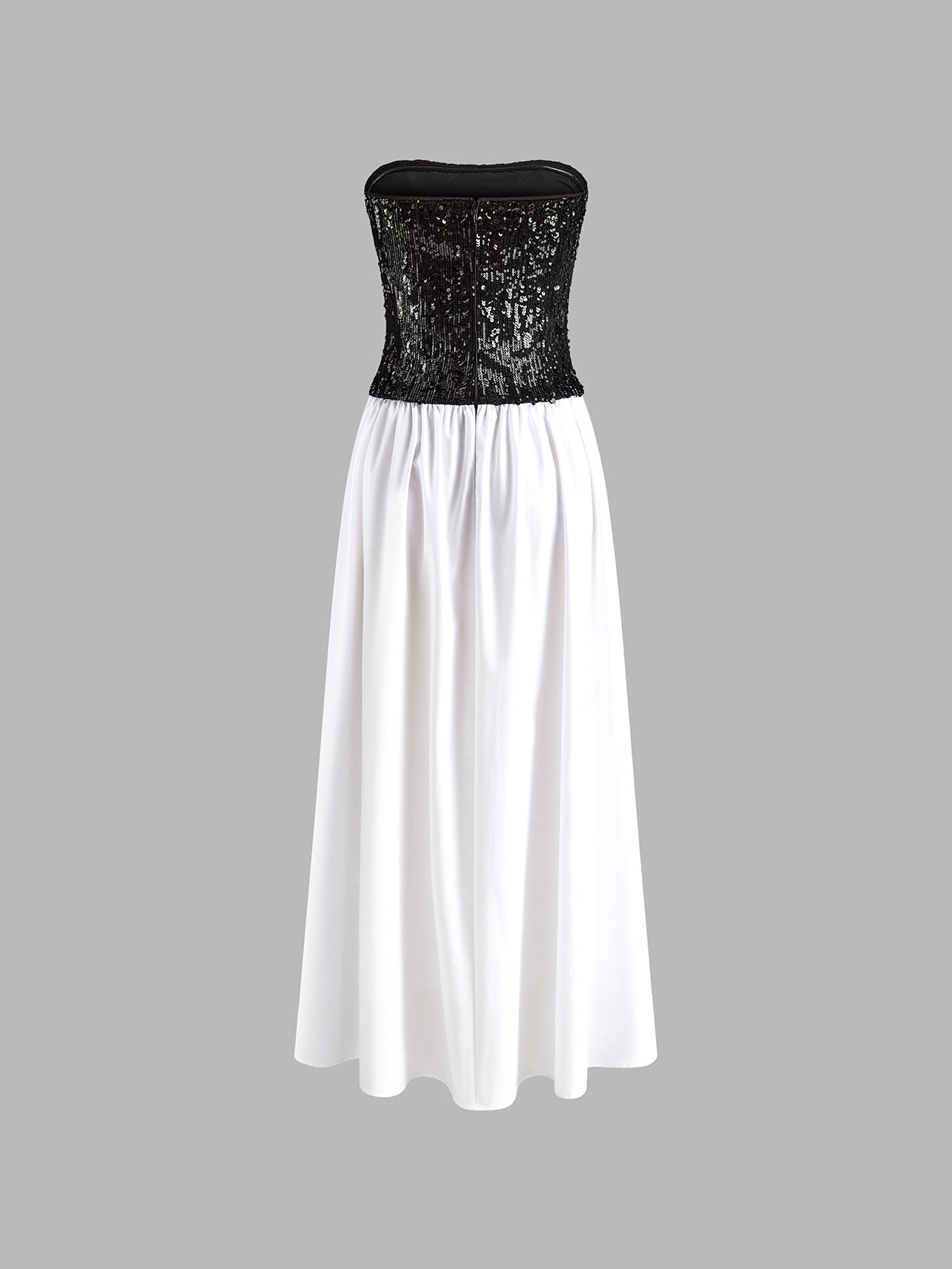 Laura | Faltenrock Pailletten Maxikleid