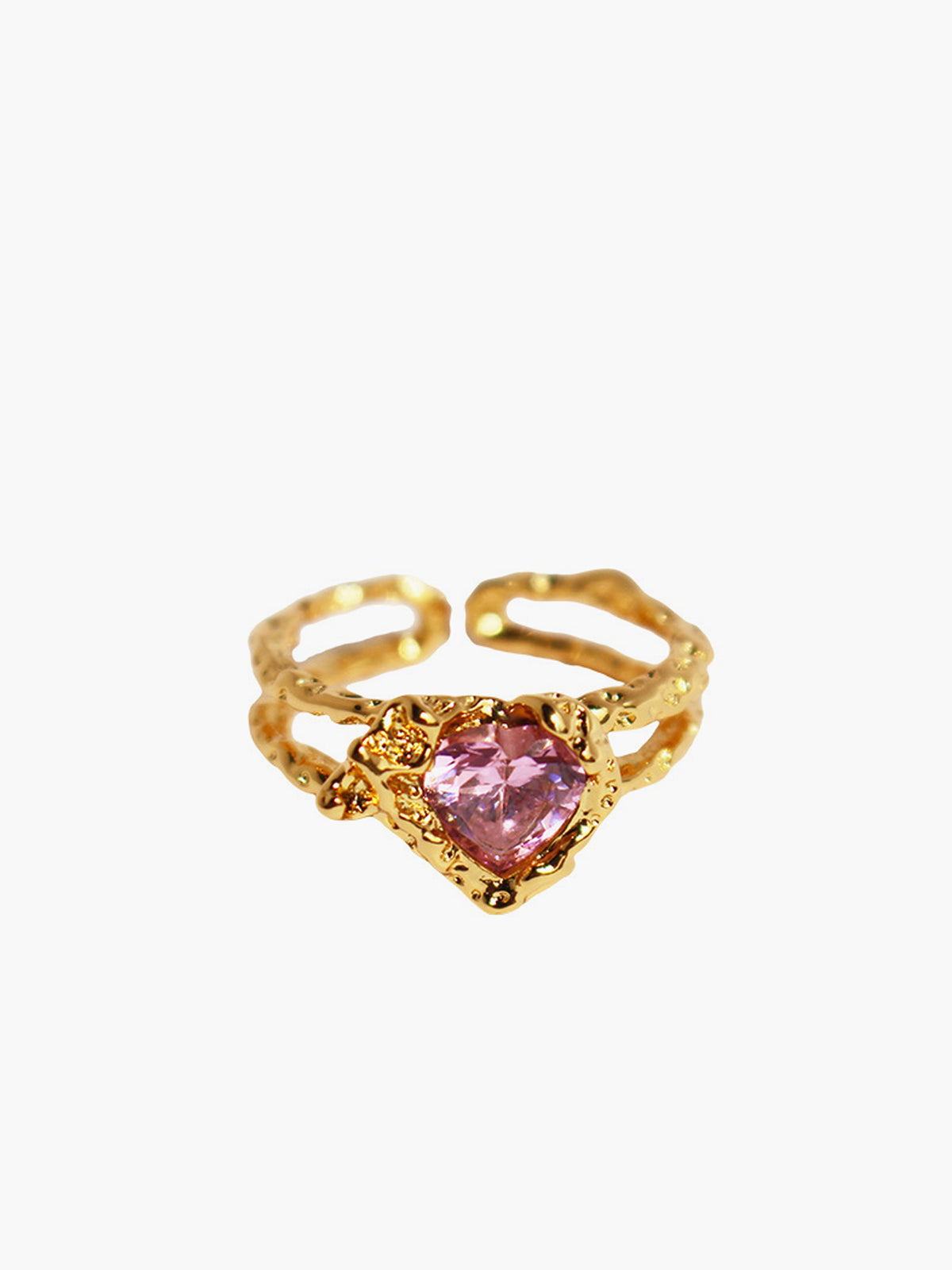 Anna | Funkelnder Herz-Ring mit verstellbarem Design
