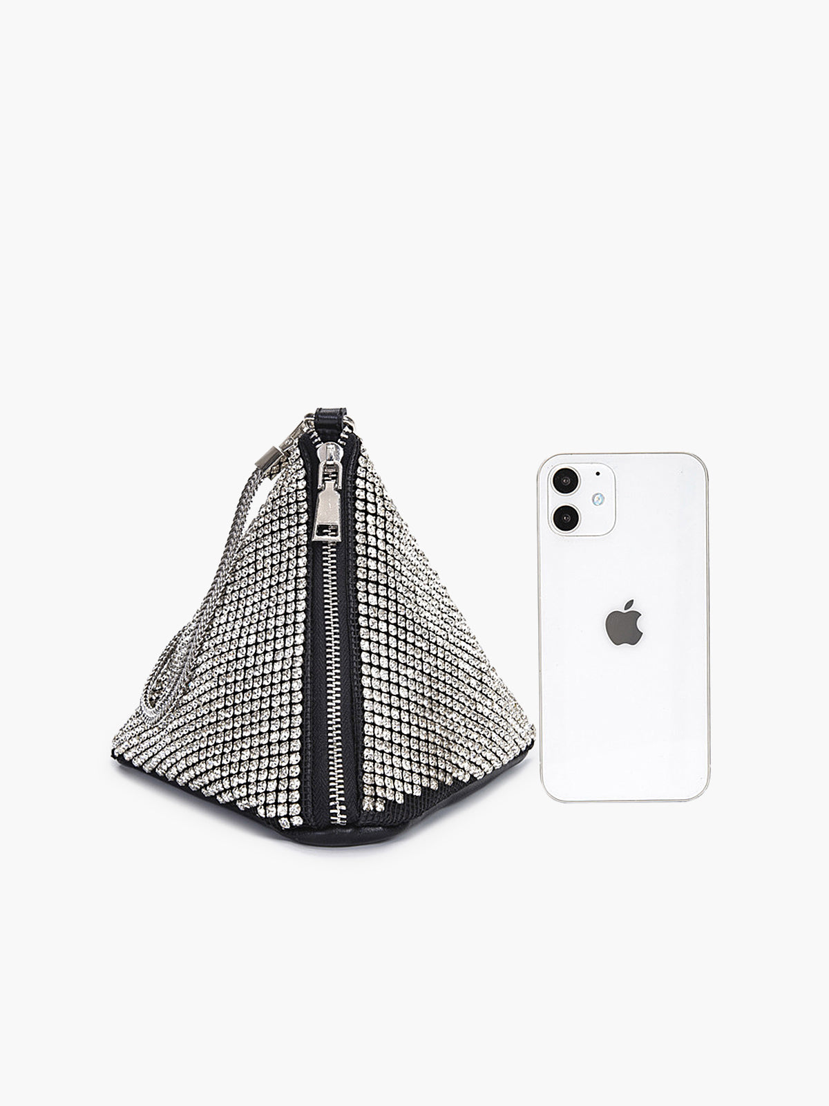 Bianca | Funkelnde Kristalltriangle Mini Tasche