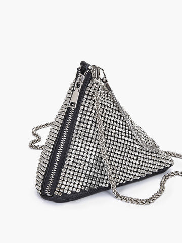 Bianca | Funkelnde Kristalltriangle Mini Tasche