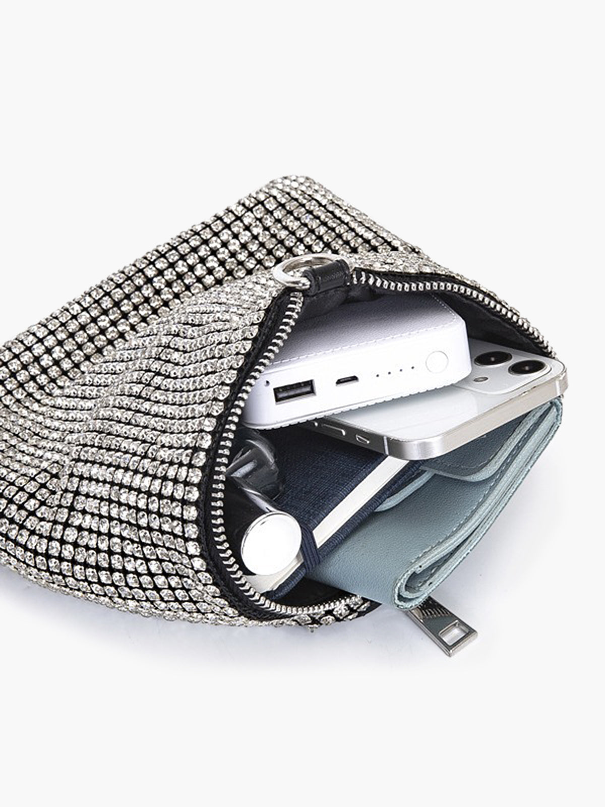 Bianca | Funkelnde Kristalltriangle Mini Tasche