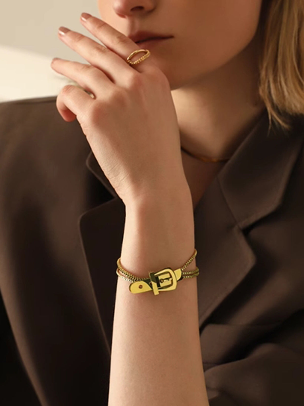 Jonas | Stilvolles Triple Chain Armband