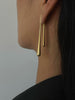 Mia | Elegante asymmetrische goldene Wassertropfen-Ohrringe