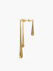 Mia | Elegante asymmetrische goldene Wassertropfen-Ohrringe