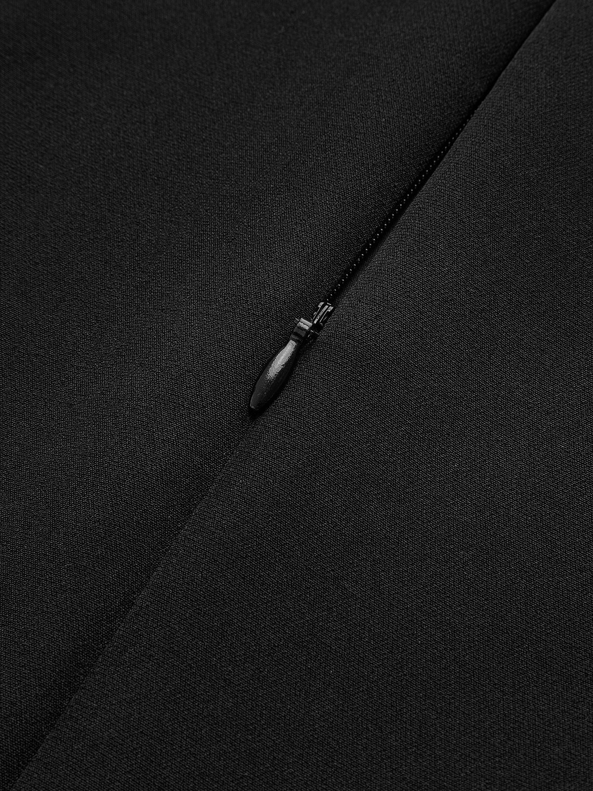 Clara | Zweifarbiges, ärmelloses Faltenkleid