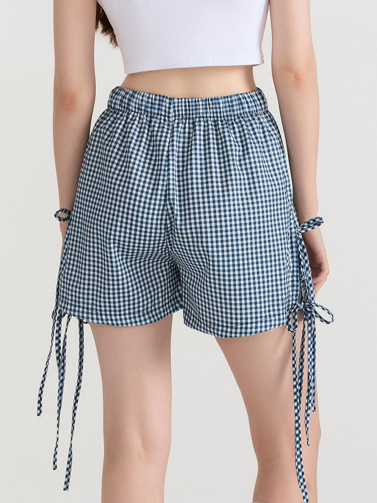 Felix | Plaid Schleifen-Shorts