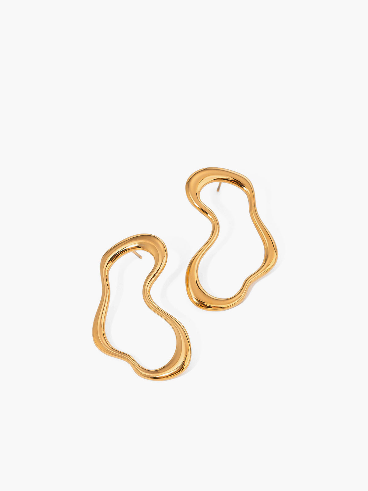 Johanna | Unregelmäßige Metall-Stift-Ohrringe