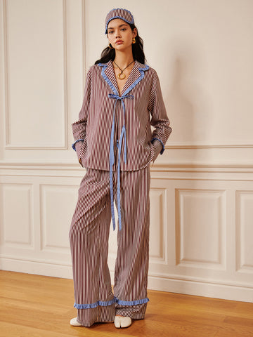 Clara | Rüschenbluse mit Krawattenverschluss