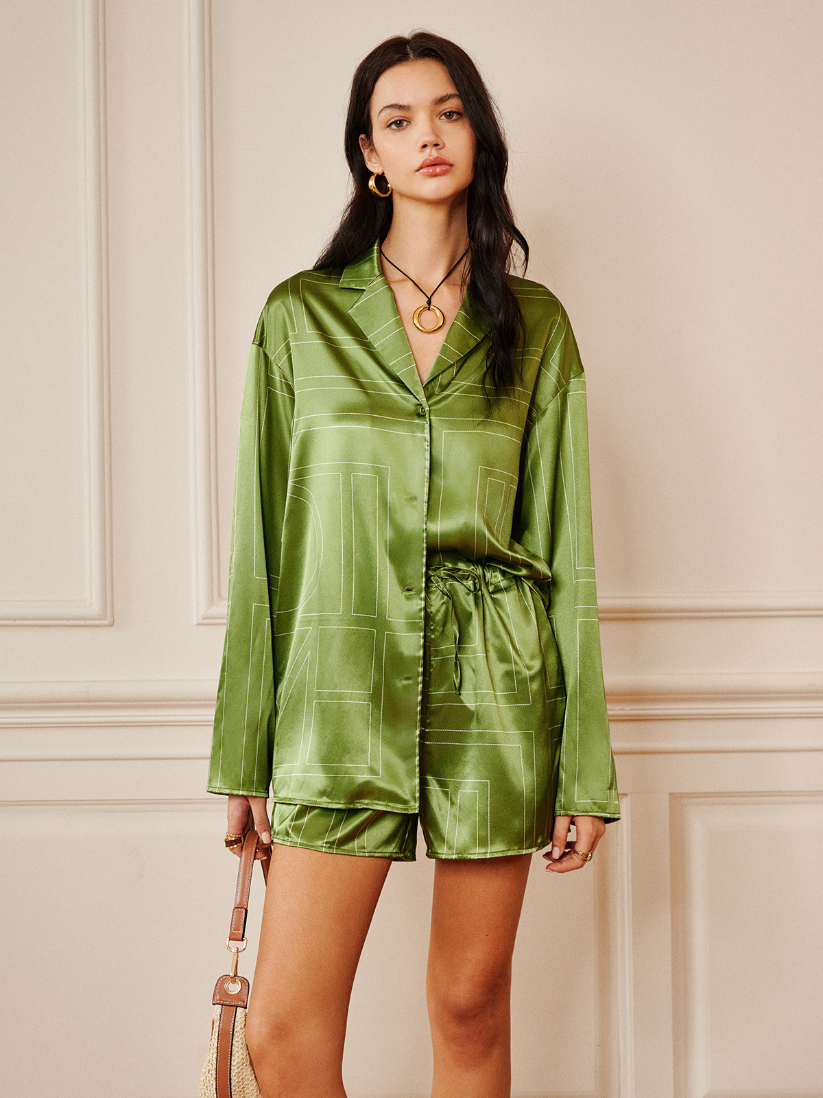 Leon | Satin Shorts Set