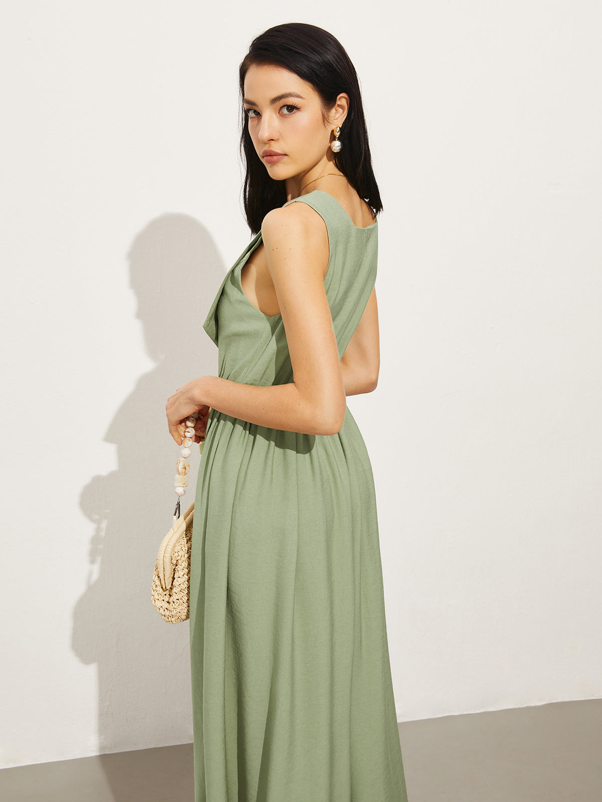 Clara | Polo-Kleid aus Baumwolle und Leinen mit Taschen