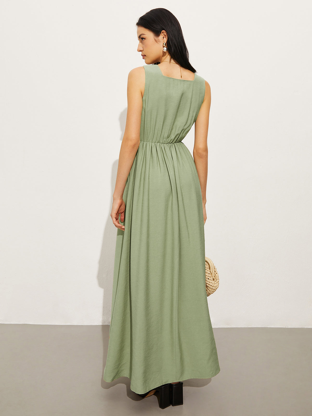 Clara | Polo-Kleid aus Baumwolle und Leinen mit Taschen