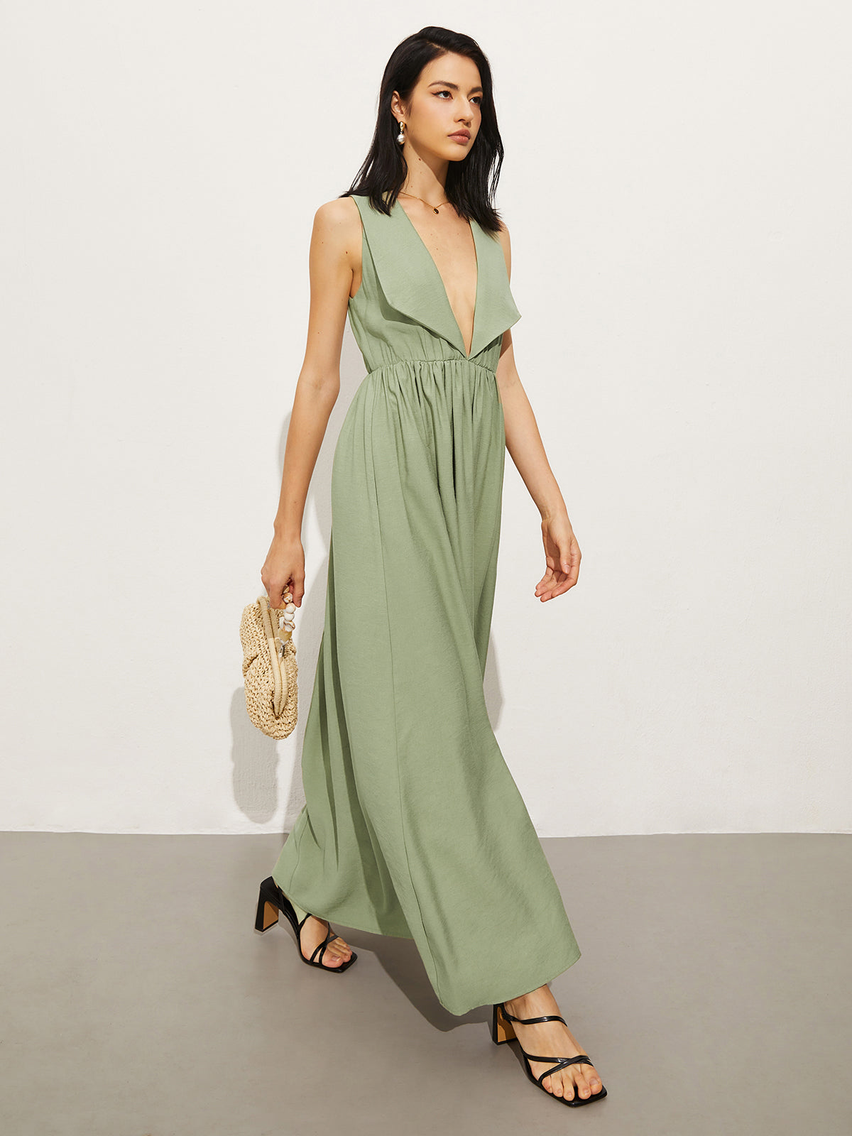 Clara | Polo-Kleid aus Baumwolle und Leinen mit Taschen