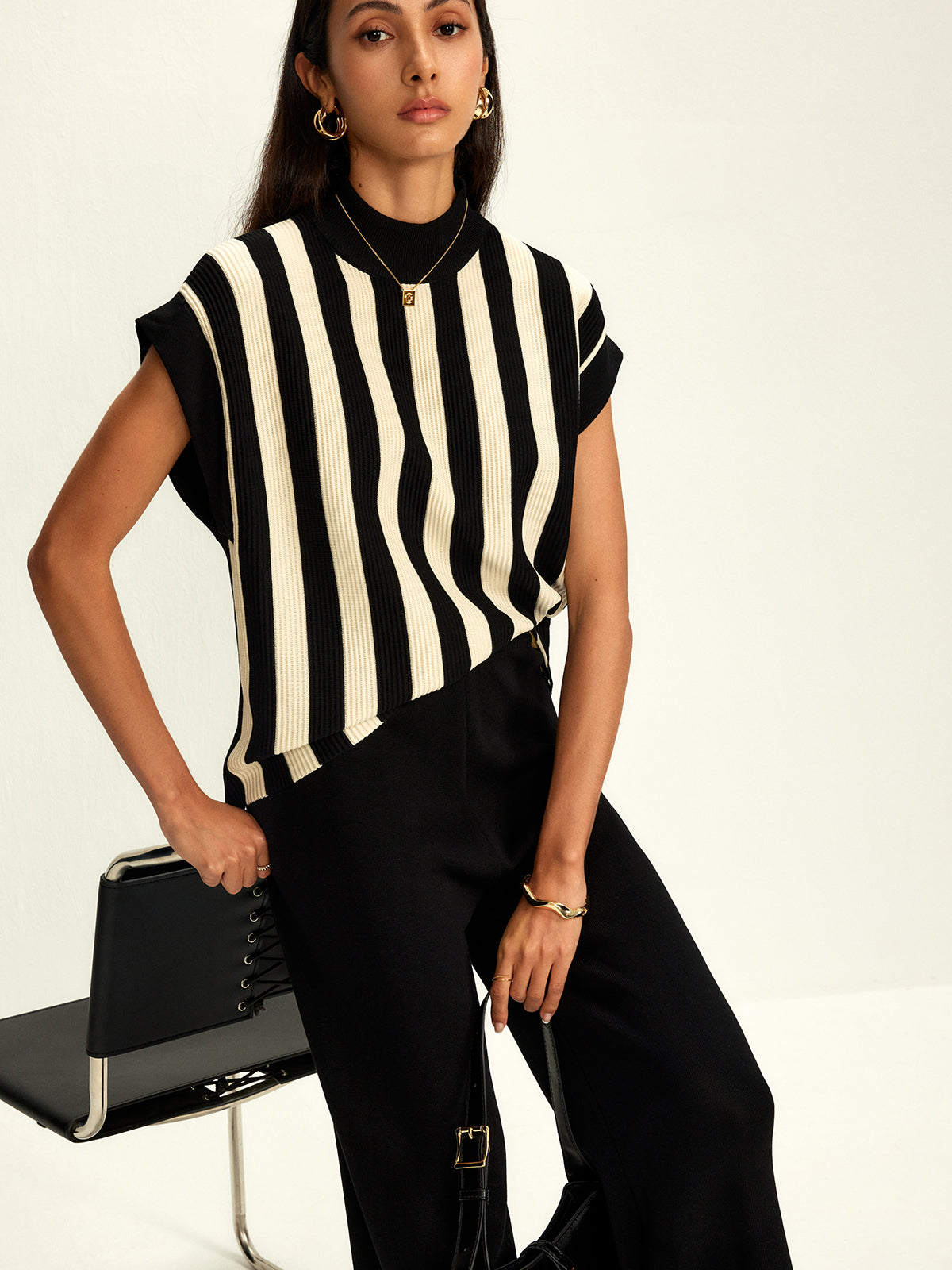 Felix | Gestreiftes Jersey-Top-Hosen-Set