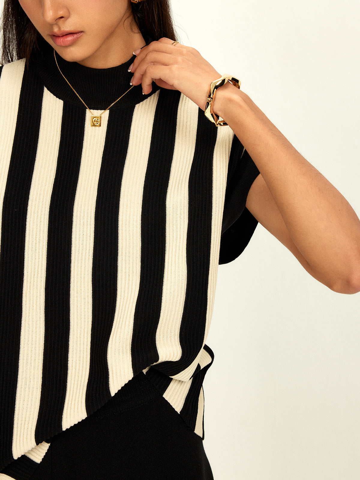 Felix | Gestreiftes Jersey-Top-Hosen-Set