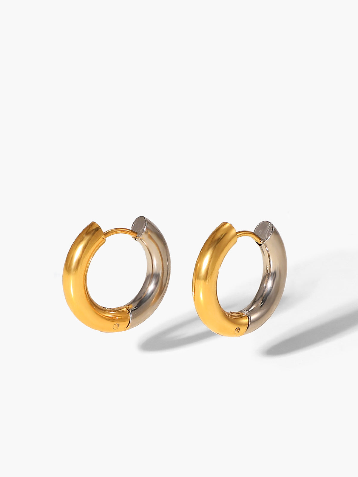 Klara | Zwei-Ton-Splicing-Hoop-Ohrringe