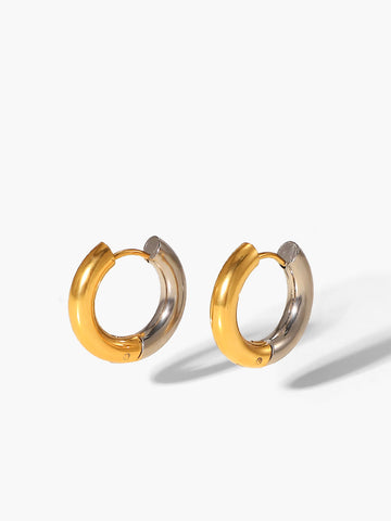 Klara | Zwei-Ton-Splicing-Hoop-Ohrringe