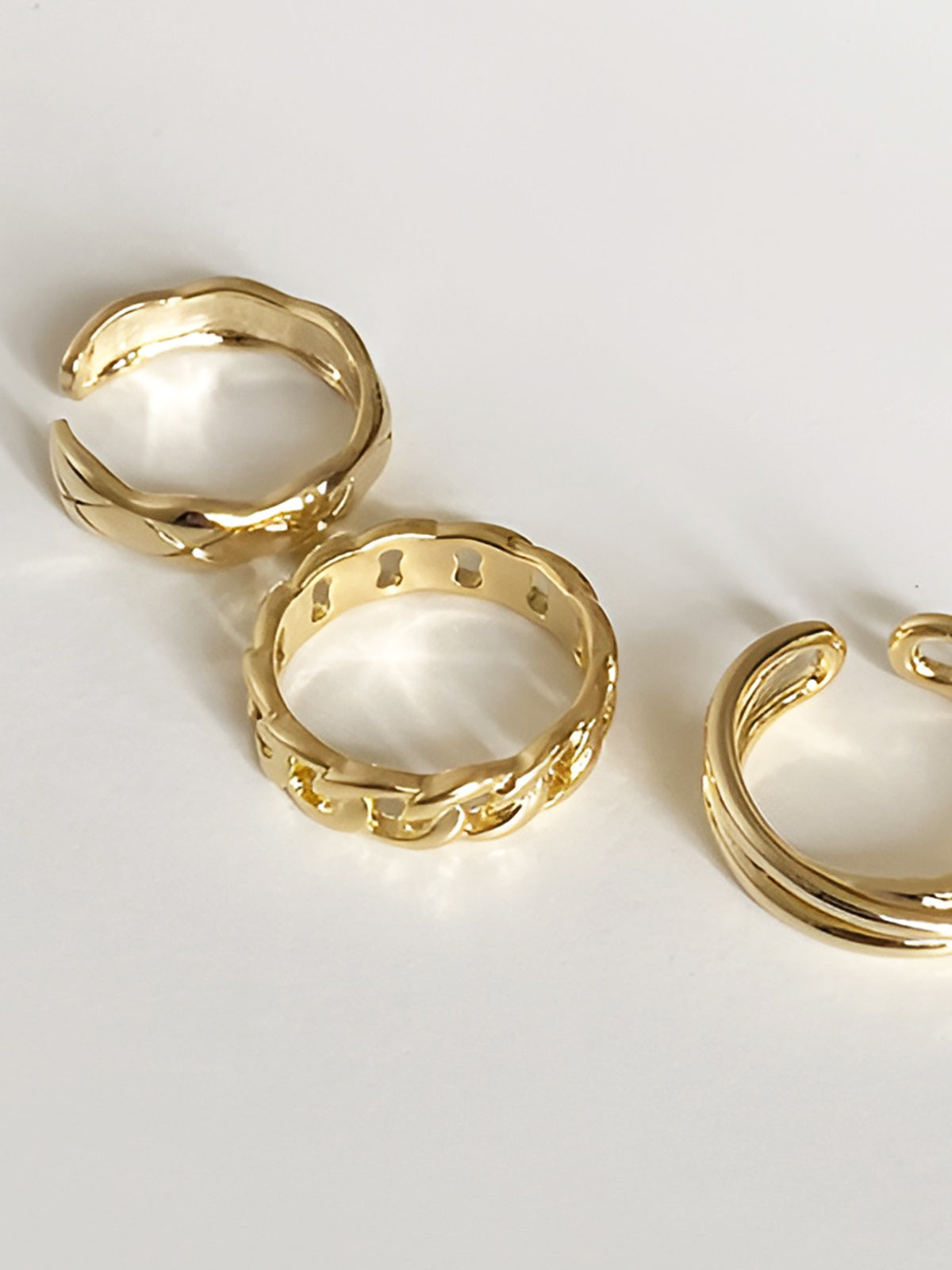 Mia | Elegante Tunnel-Hoops im 3er-Set