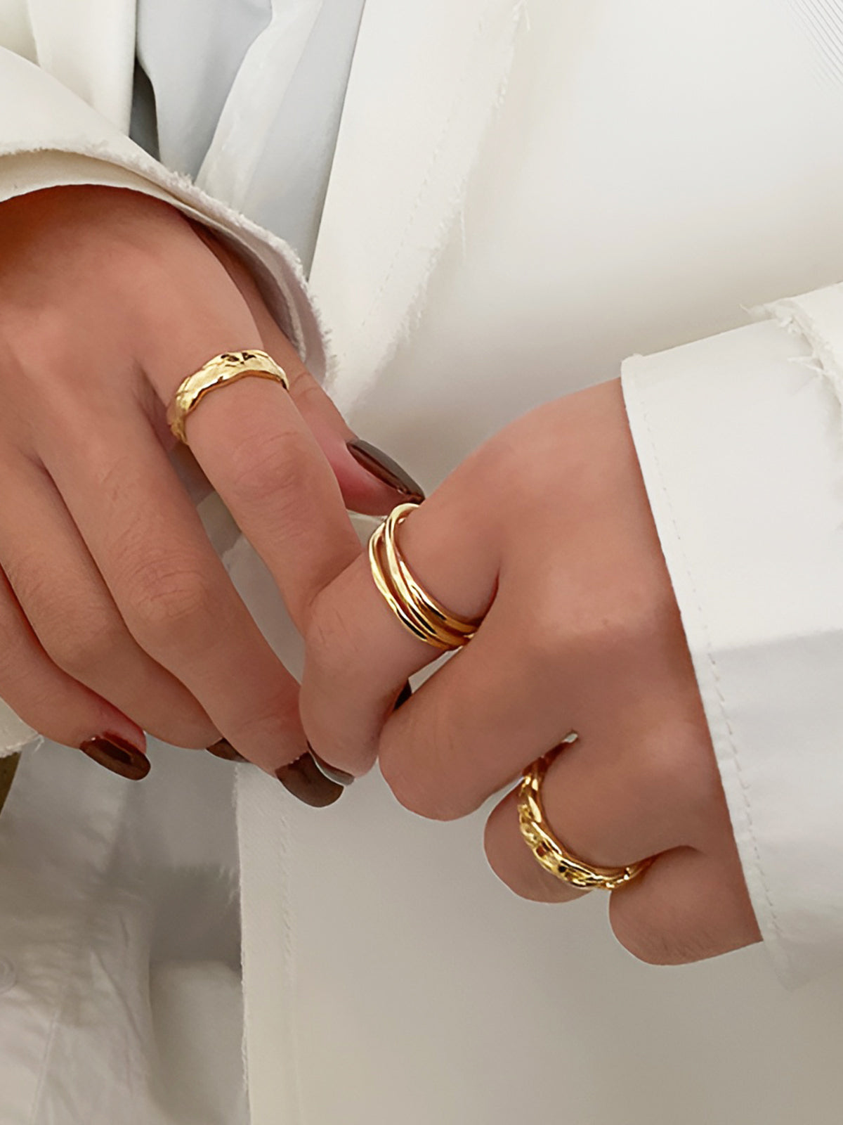 Mia | Elegante Tunnel-Hoops im 3er-Set