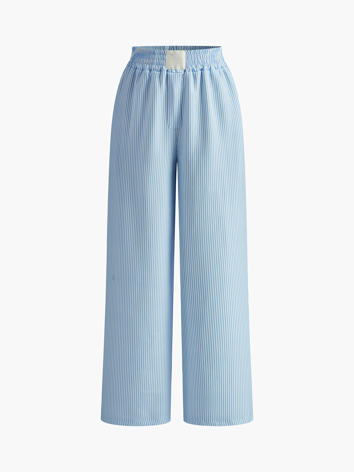 Anja | Elegante Weitbeinige Hose mit Streifenmuster