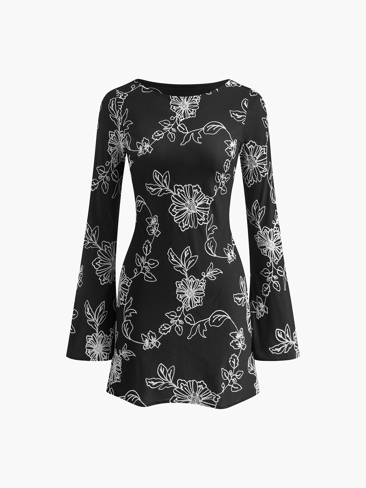 Clara | Vintage Baumwoll-Jacquard Kleid